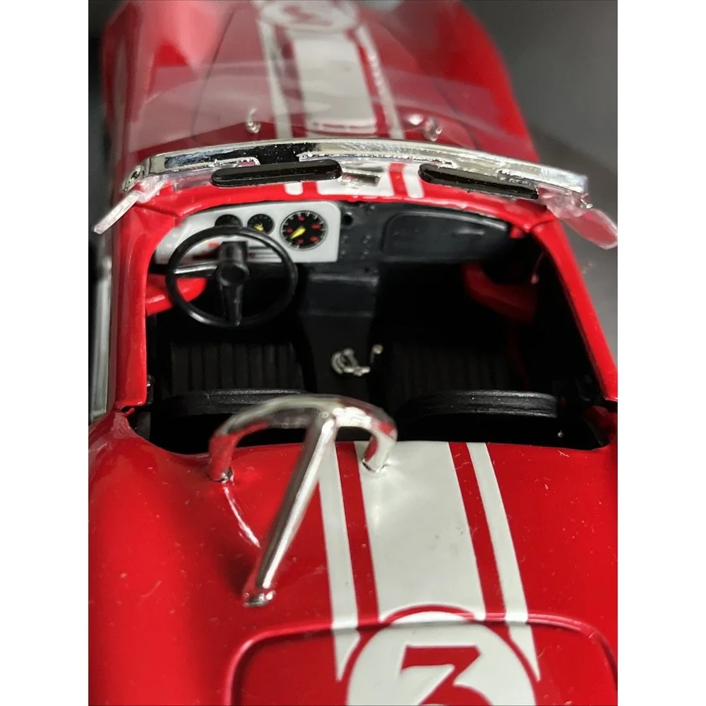 Vtg Shelby Collectibles 1965 Shelby Cobra 427 S/C Red with White Stripes Jafra